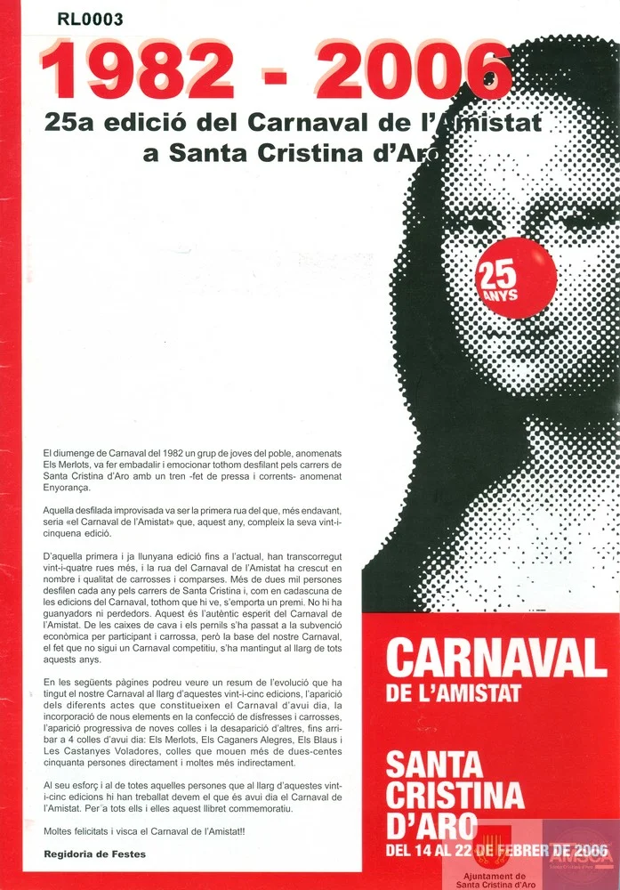 Portada de 25a llibret del Carnaval