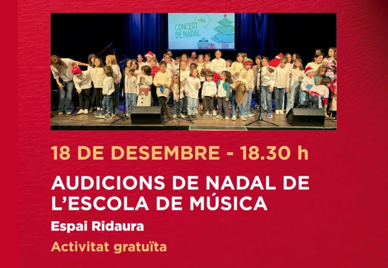 Audicions de Nadal de l’Escola de Música
