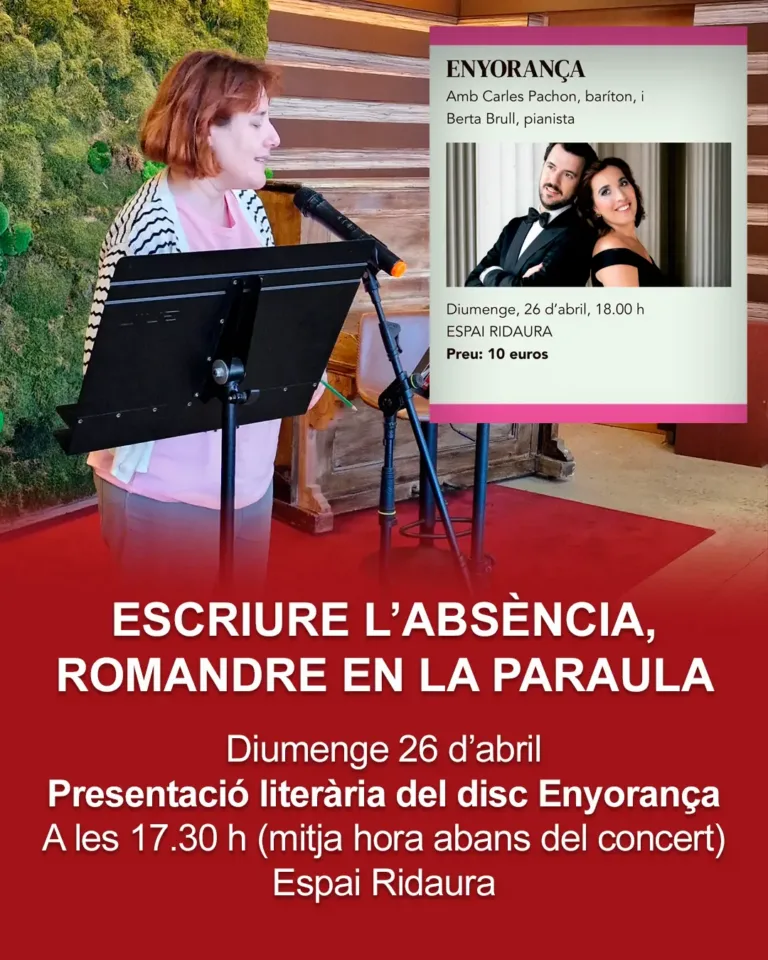 Escriure l’absència, romandre la paraula