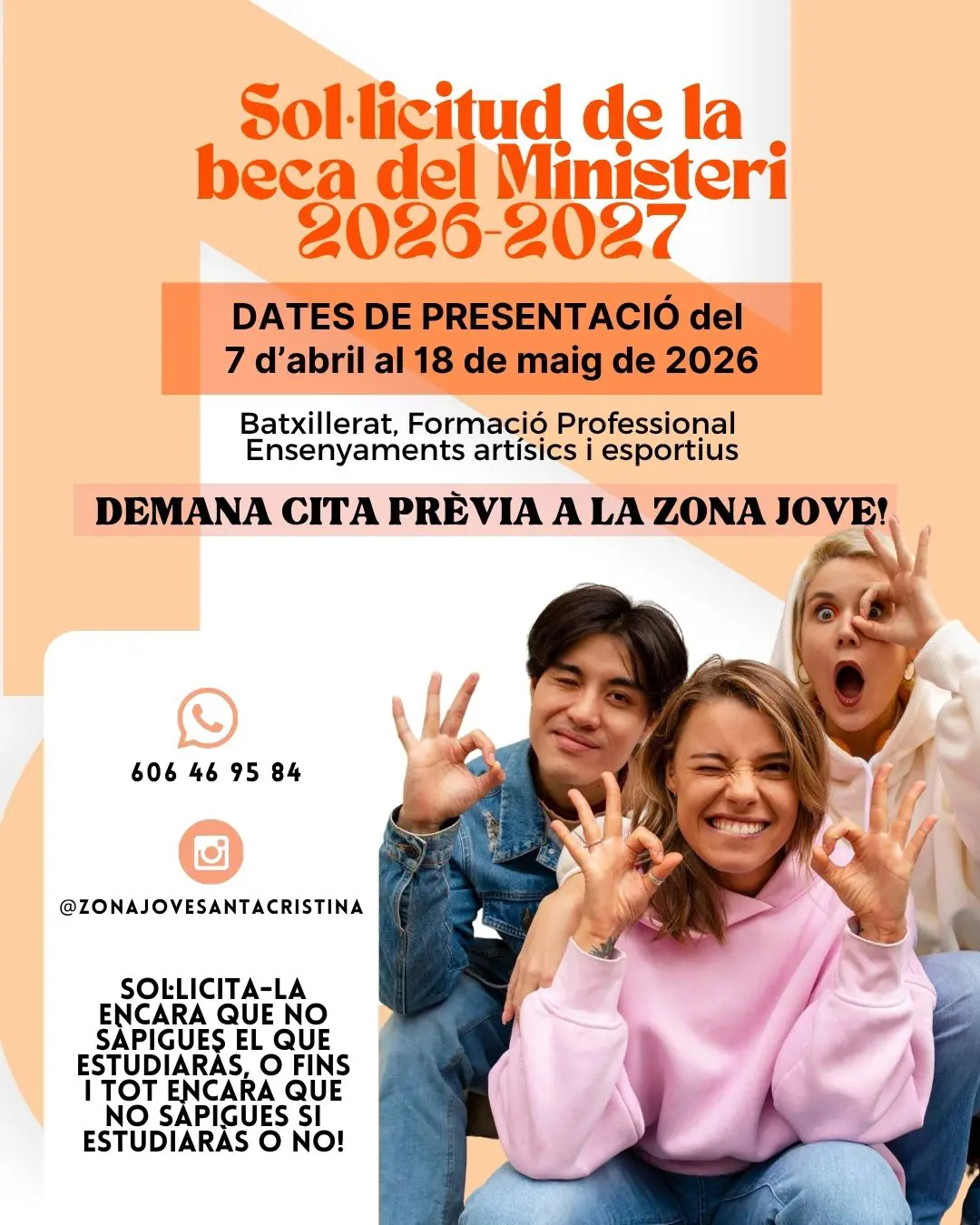 Beques per als ensenyaments postobligatoris 2026-2027