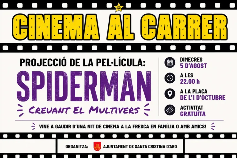 Cinema al carrer 5 d’agost: Spiderman – Creuant el Multivers