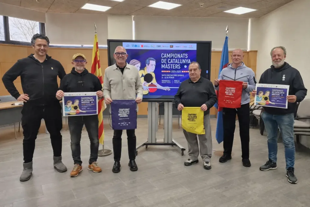 Rècord d’inscripcions en el Campionat de Catalunya de Màsters de Tennis Taula que se celebra a Santa Cristina d’Aro