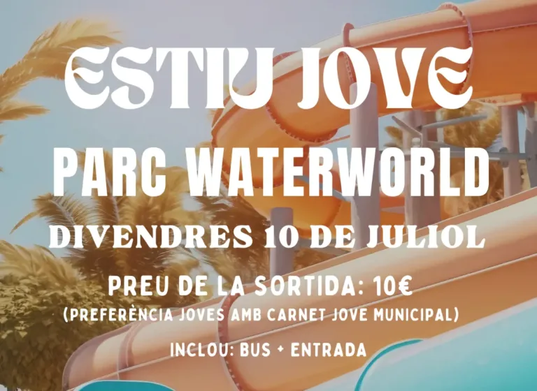 Sortida jove al parc aquàtic WaterWorld