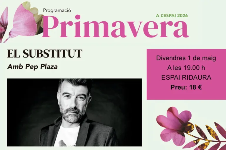 L’humorista Pep Plaza presenta “El Substitut” a Santa Cristina d’Aro