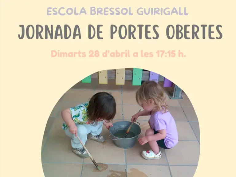 Jornada de portes obertes a l’Escola Bressol Guirigall 28 d’abril
