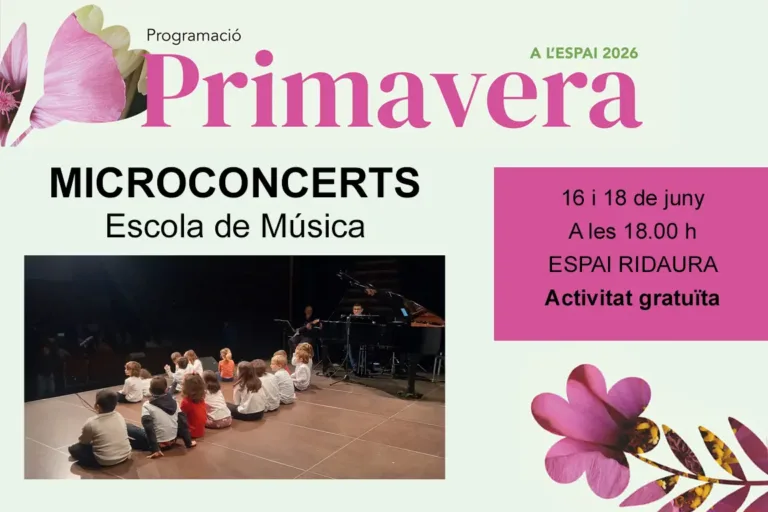 MICROCONCERTS, DIMARTS 16 DE JUNY