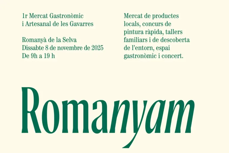 ROMANYÀ ACOLLIRÀ LA PRIMERA EDICIÓ DE “ROMANYAM: PRIMER MERCAT GASTRONÒMIC I ARTESANAL DE LES GAVARRES”