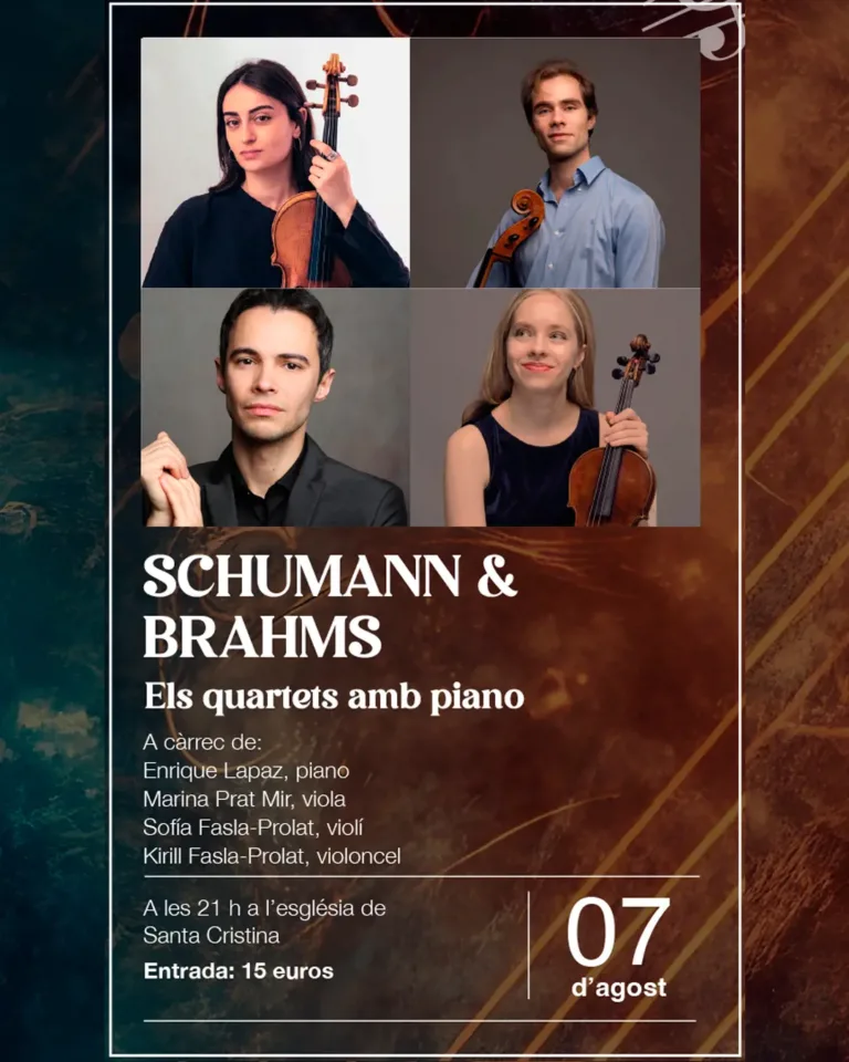 CONCERTS D’ARO – SCHUMANN & BRAHMS: els quartets amb piano