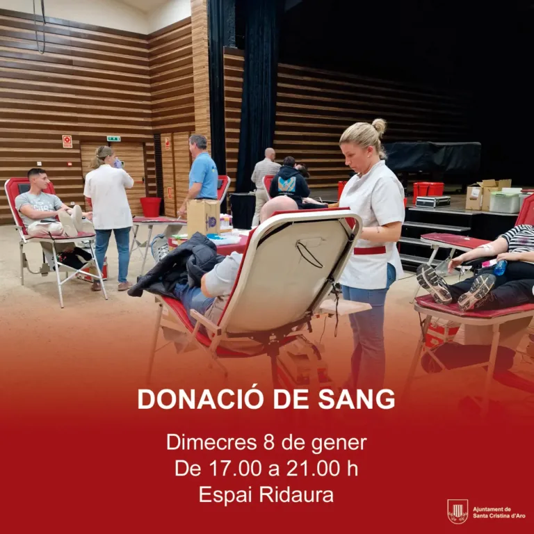DONACIÓ DE SANG – 8 GENER