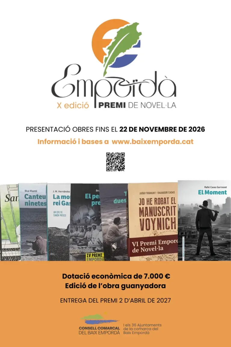 X edició del Premi Empordà de Novel·la 2026